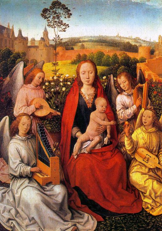 Hans Memling Mary in the Rose Bower France oil painting art